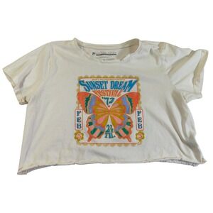 Prince Peter Collection Sunset Dream Festival Crop‎ Top S Retro Graphic Tee  XL